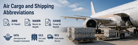 Air cargo loading operations at international airport with freight containers and logistics staff