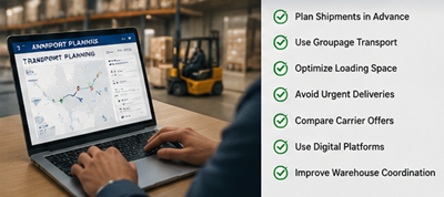 Businesses optimizing logistics and reducing transport costs in Europe