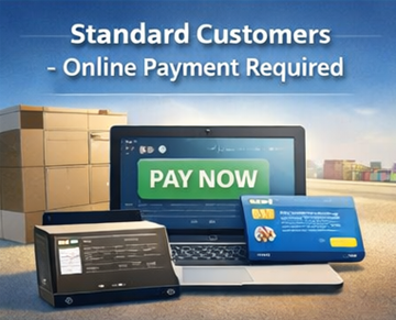 Standard customers completing secure online payment for transport services on ExusTrans using digital checkout
